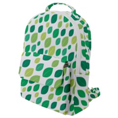 Leaves Green Modern Pattern Naive Retro Leaf Organic Flap Pocket Backpack (small) by genx