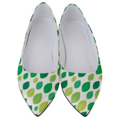 Leaves Green Modern Pattern Naive Retro Leaf Organic Women s Low Heels by genx