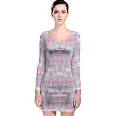 Seamless Pattern Background Long Sleeve Bodycon Dress by HermanTelo