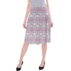 Seamless Pattern Background Midi Beach Skirt