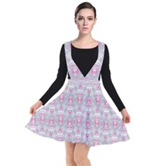 Seamless Pattern Background Plunge Pinafore Dress