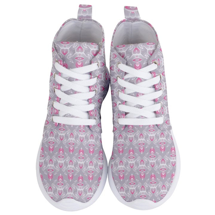 Seamless Pattern Background Women s Lightweight High Top Sneakers