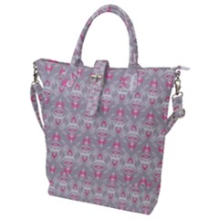 Seamless Pattern Background Buckle Top Tote Bag