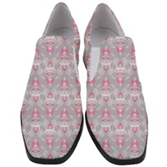 Seamless Pattern Background Slip On Heel Loafers