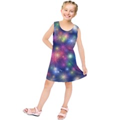 Abstract Background Graphic Space Kids  Tunic Dress