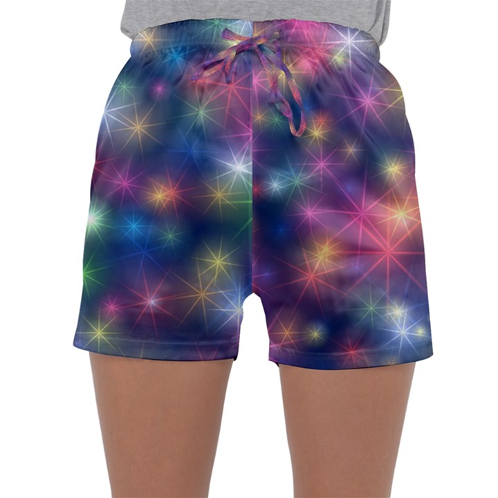 Abstract Background Graphic Space Sleepwear Shorts