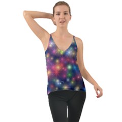 Abstract Background Graphic Space Chiffon Cami