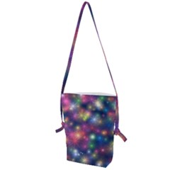 Abstract Background Graphic Space Folding Shoulder Bag