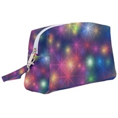 Abstract Background Graphic Space Wristlet Pouch Bag (large)