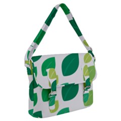 Leaves Green Modern Pattern Naive Retro Leaf Organic Buckle Messenger Bag by genx