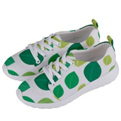 Leaves Green Modern Pattern Naive Retro Leaf Organic Women s Lightweight Sports Shoes by genx