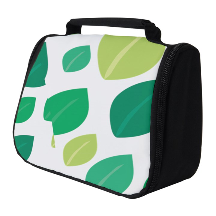 Leaves Green Modern Pattern Naive retro leaf organic Full Print Travel Pouch (Small)