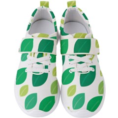 Leaves Green Modern Pattern Naive Retro Leaf Organic Men s Velcro Strap Shoes by genx