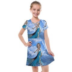 Cute Fairy In The Sky Kids  Cross Web Dress by FantasyWorld7