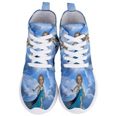 Cute Fairy In The Sky Women s Lightweight High Top Sneakers by FantasyWorld7