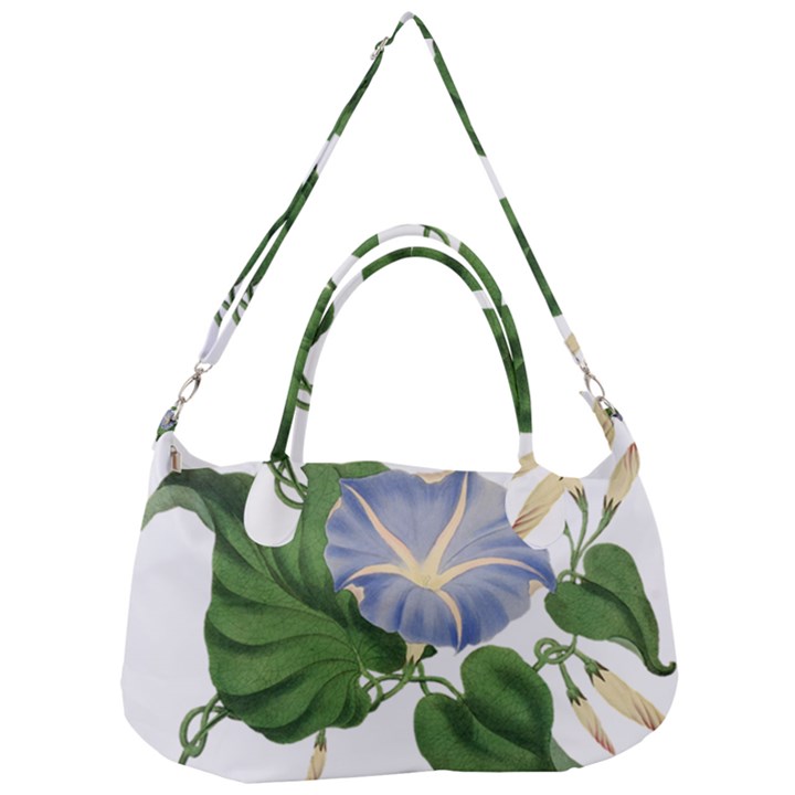 Blue Morning Glory -Vintage Removal Strap Handbag