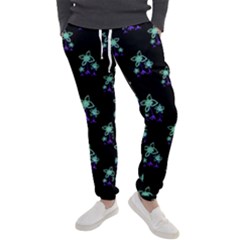 Dark Floral Drawing Print Pattern Men s Jogger Sweatpants by dflcprintsclothing