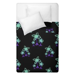 Dark Floral Drawing Print Pattern Duvet Cover Double Side (single Size)