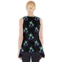 Dark Floral Drawing Print Pattern Side Drop Tank Tunic View2