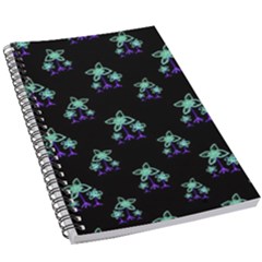 Dark Floral Drawing Print Pattern 5 5  X 8 5  Notebook