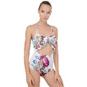 les Fleurs Artificielles - Vintage Design Scallop Top Cut Out Swimsuit View1