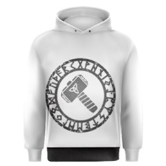 Thor Hammer With Runes Valhalla Tristella Viking Norse Mythology Mjolnir  Men s Overhead Hoodie by snek