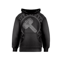 Thor Hammer With Runes Valhalla Tristella Viking Norse Mythology Mjolnir  Kids  Pullover Hoodie by snek