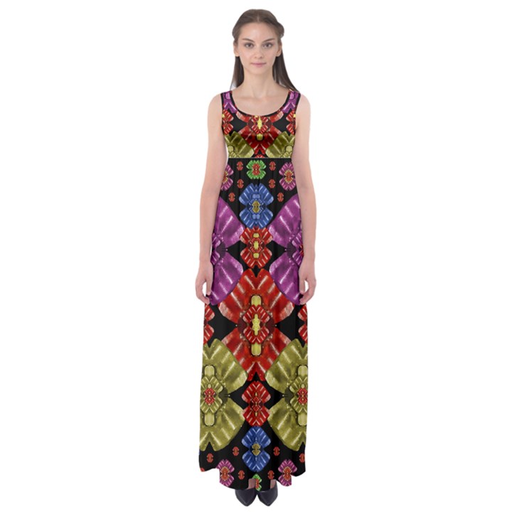 Candy To Sweetest Festive Love Empire Waist Maxi Dress