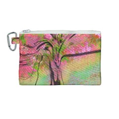 The Blossom Tree  Canvas Cosmetic Bag (medium) by MMAatCowCow