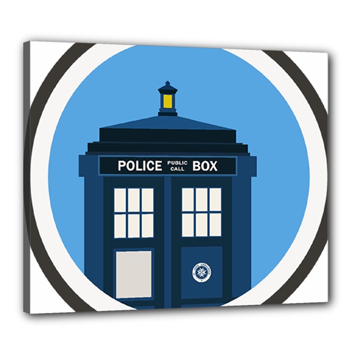 Doctor Who Tardis Canvas 24  x 20  (Stretched)