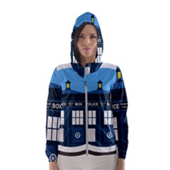 Doctor Who Tardis Women s Hooded Windbreaker by Sudhe