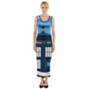 Doctor Who Tardis Fitted Maxi Dress View1