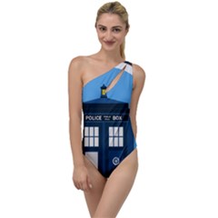 Doctor Who Tardis To One Side Swimsuit by Sudhe