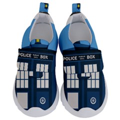 Doctor Who Tardis Kids  Velcro No Lace Shoes by Sudhe