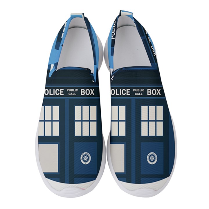 Doctor Who Tardis Women s Slip On Sneakers