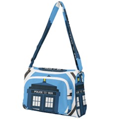 Doctor Who Tardis Front Pocket Crossbody Bag by Sudhe