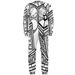 Bad Wolf Tardis Art Drawing Doctor Who Onepiece Jumpsuit (men)  by Sudhe