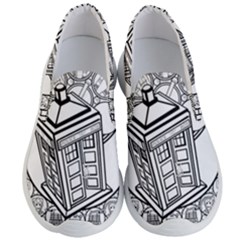 Bad Wolf Tardis Art Drawing Doctor Who Men s Lightweight Slip Ons by Sudhe