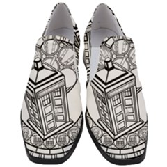 Bad Wolf Tardis Art Drawing Doctor Who Slip On Heel Loafers by Sudhe