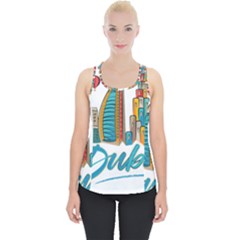 Burj Khalifa Skyline Clip Art Drawing Comic World Piece Up Tank Top by Sudhe