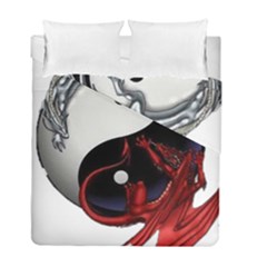 Yin And Yang Chinese Dragon Duvet Cover Double Side (full/ Double Size) by Sudhe