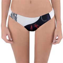 Yin And Yang Chinese Dragon Reversible Hipster Bikini Bottoms by Sudhe