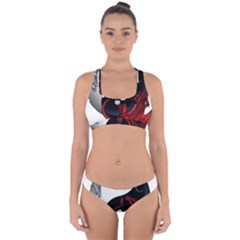 Yin And Yang Chinese Dragon Cross Back Hipster Bikini Set by Sudhe