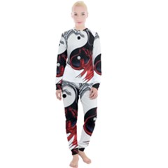 Yin And Yang Chinese Dragon Women s Lounge Set by Sudhe