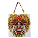 Bali Barong Mask Euclidean Vector Chiefs Face Grocery Tote Bag View1