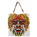 Bali Barong Mask Euclidean Vector Chiefs Face Grocery Tote Bag View2