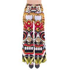 Bali Barong Mask Euclidean Vector Chiefs Face So Vintage Palazzo Pants by Sudhe