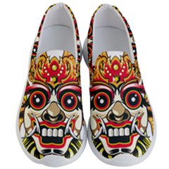 Bali Barong Mask Euclidean Vector Chiefs Face Men s Lightweight Slip Ons by Sudhe