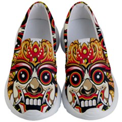 Bali Barong Mask Euclidean Vector Chiefs Face Kids  Lightweight Slip Ons by Sudhe