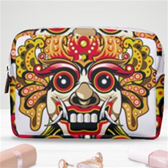 Bali Barong Mask Euclidean Vector Chiefs Face Make Up Pouch (medium) by Sudhe